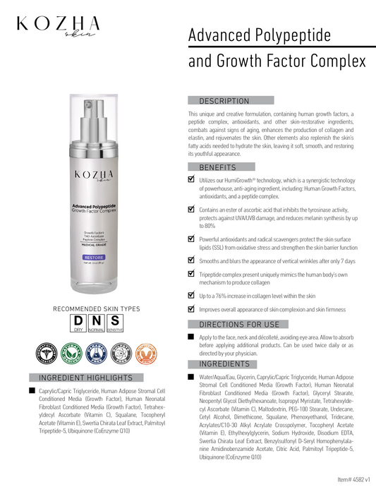 Advanced Polypeptide Growth Factor